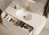 Chelsea White Wall Hung Vanity 1200mm 