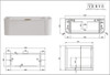 Chelsea White Wall Hung Vanity 1200mm 