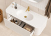 Chelsea White Wall Hung Vanity 1200mm 