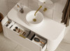Chelsea White Wall Hung Vanity 900mm 