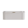 Chelsea White Wall Hung Vanity 900mm 