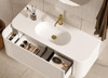 Chelsea White Wall Hung Vanity 900mm 