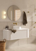 Chelsea White Wall Hung Vanity 900mm 