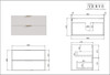 Hadley Matte White Wall Hung Vanity 900mm 