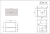 Hadley Soft Grey Wall Hung Vanity 600mm 
