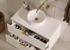 Hadley Matte White Wall Hung Vanity 750mm 