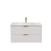 Hadley Matte White Wall Hung Vanity 750mm 