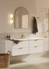 Hadley Matte White Wall Hung Vanity 1500mm Single Basin 
