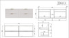 Hadley Matte White Wall Hung Vanity 1500mm Single Basin 