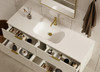 Hadley Soft Grey Wall Hung Vanity 1500mm Single Basin 