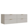 Hadley Soft Grey Wall Hung Vanity 1500mm Single Basin 