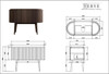 Abigail Mocha Oak Floor Standing Vanity 1200mm 