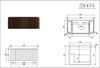 Yallingup American Oak Wall Hung Vanity 900mm 