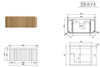 Yallingup American Oak Wall Hung Vanity 900mm 