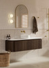 Yallingup Mocha Oak Wall Hung Vanity 1500mm Single Basin 