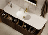 Yallingup Mocha Oak Wall Hung Vanity 1500mm Single Basin 