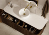 Yallingup Mocha Oak Wall Hung Vanity 1500mm Single Basin 