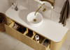 Yallingup American Oak Wall Hung Vanity 1500mm Single Basin 