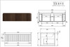 Yallingup American Oak Wall Hung Vanity 1500mm Single Basin 