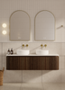 Yallingup Mocha Oak Wall Hung Vanity 1500mm Double Basin