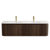 Yallingup Mocha Oak Wall Hung Vanity 1500mm Double Basin 