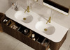 Yallingup Mocha Oak Wall Hung Vanity 1500mm Double Basin 