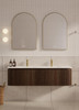 Yallingup Mocha Oak Wall Hung Vanity 1500mm Double Basin 