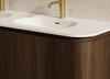 Yallingup Mocha Oak Wall Hung Vanity 1800mm Double Basin