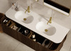 Yallingup Mocha Oak Wall Hung Vanity 1800mm Double Basin 
