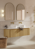 Yallingup American Oak Wall Hung Vanity 1800mm Double Basin