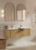 Yallingup American Oak Wall Hung Vanity 1800mm Double Basin