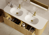 Yallingup American Oak Wall Hung Vanity 1800mm Double Basin