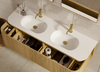 Yallingup American Oak Wall Hung Vanity 1800mm Double Basin