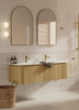 Yallingup American Oak Wall Hung Vanity 1800mm Double Basin 