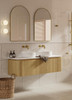 Yallingup American Oak Wall Hung Vanity 1800mm Double Basin 