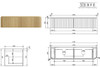 Yallingup American Oak Wall Hung Vanity 1800mm Double Basin 