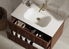 Flinders Black Walnut Wall Hung Vanity 1200mm