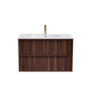 Flinders Black Walnut Wall Hung Vanity 1200mm