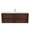 Flinders Black Walnut Wall Hung Vanity 1500mm Single Basin 