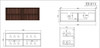 Flinders Black Walnut Wall Hung Vanity 1500mm Double Basin 