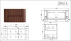 Karijini Black Walnut Wall Hung Vanity 1200mm 