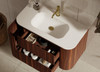 Karijini Black Walnut Wall Hung Vanity 750mm 