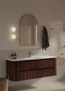 Karijini Black Walnut Wall Hung Vanity 1500mm Single Basin