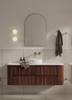 Karijini Black Walnut Wall Hung Vanity 1500mm Single Basin