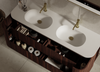 Karijini Black Walnut Wall Hung Vanity 1500mm Double Basin