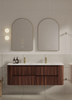 Karijini Black Walnut Wall Hung Vanity 1500mm Double Basin