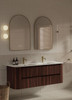 Karijini Black Walnut Wall Hung Vanity 1500mm Double Basin 
