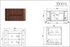 Karijini Black Walnut Wall Hung Vanity 900mm 