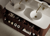 Karijini Black Walnut Wall Hung Vanity 1800mm Double Basin