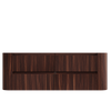 Karijini Black Walnut Wall Hung Vanity 1800mm Double Basin